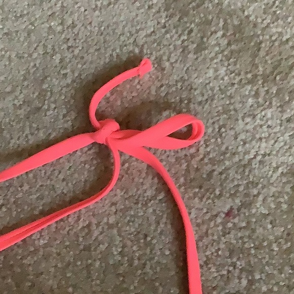 Hot pink bikini size 10/12 small C cup NWOT stretchy. Sexy gold balls on… - Picture 8 of 9